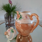 Zweedse Theepot Met Glans Glazuur En Bloemmotief thumbnail 3