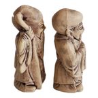 Vier Japanse Netsuke-stijl Beeldjes, Franse Reproductie thumbnail 12
