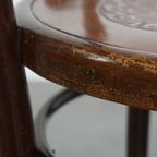 Prachtige Antieke Houten Design Stoel Van Mundus Voor Thonet Met Armleuningen thumbnail 18
