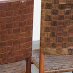 Set Van 6 Schuitema Eetkamerstoelen Uit De Shaker Collectie Met Gevlochten Leren Zitting thumbnail 13