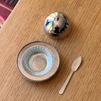 Vintage Butter Dish With A Knife thumbnail 6