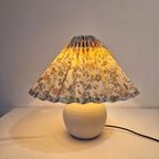 Vintage Schemerlamp Plissé Lampje Cottage Stijl thumbnail 3