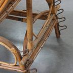 Geweldige Brocante Inklapbare Vintage Franse Rotan Lounge Fauteuil/ Deckchair thumbnail 12