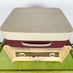 Gereviseerde Vintage Philips Grammofoonspeler En Radio, 1960 thumbnail 5