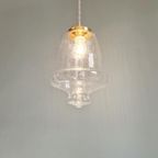 Transparante Hanglamp Van Bubbelglas, Jaren 70 thumbnail 8