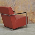 Rode Leren Harvink Alowa Design Fauteuil thumbnail 5