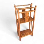 Oak Side Table / Rack 1940s thumbnail 2