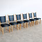 Brutalist Eetkamerstoelen | Vintage Stoelen | Jaren 60 | (2) thumbnail 4