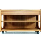 Audio Meubel Trolley 'traeden' Vintage Deens Massief Teak thumbnail 5