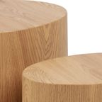 Gubbio Salontafel - 48 X 33cm - Eiken - Set Van 2 thumbnail 3