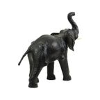 Grote Vintage Lederen Olifant Omersa Stijl Beeld Sculptuur 50cm thumbnail 5
