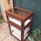 Vintage Vitrine Toonbankkastje Theekastje Oud Kastje Display thumbnail 8