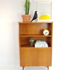 Vintage Deens Teak Kastje | Secretaire Boekenkast thumbnail 2