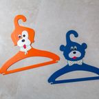 Set Van 2 Vintage Kinder Kleerhangers - Beer En Hond thumbnail 6