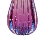 Italiaanse Vaas Bullicante Murano Glas Paars Blauw 28cm thumbnail 12