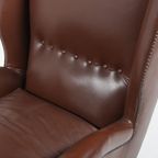 Pair Of Italian Wingback Lounge Armchairs Model 512 By Gio Ponti, 1950’s thumbnail 8