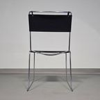 3 X Italian Giandomenico Belotti Stoelen In Zwart Leer Jaren 80. Chairs / Black Leather For Alias thumbnail 14