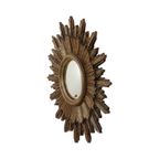 Mid Century Gouden Zonnespiegel Sunburst Spiegel Convex 53Cm thumbnail 14