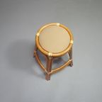 3 X Bamboo Stool With Leather Laces / 70s. thumbnail 12