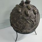 Abstract 3D Kunstwerk "Sphere Met Gezichten" thumbnail 5