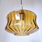 Vintage Okergele Glazen Lamp thumbnail 7