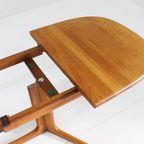 Vintage Glostrup Deense Ovalen Uitschuifbare Eettafel Tafel Massief Teak thumbnail 9