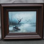 Jan Koning - Roeiboot In Winters Tafreel thumbnail 7