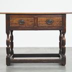Zeer Mooie Eind 18e Eeuwse Engelse Sidetable thumbnail 7