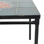 Grote Keramische Tegeltafel Adri Design Oranje Abstract Bloem 109Cm thumbnail 5