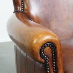 Set Van 2 Zeer Mooie Sierlijke Schapenleren Armchairs Met Een Luxe Afwerking thumbnail 11