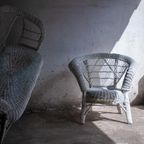 3 Seater +2X1Seater White Rotan Club Chairs thumbnail 6
