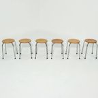 4 X Industrial Stool Dutch Design 1960s thumbnail 6