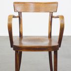 Vintage Bentwood Thonet Stijl Café/Eetkamerstoel Uit De Jaren ’40 Met Een Vleugje Art Deco Design thumbnail 3