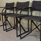 4 Vintage Illo Director's Stoelen, Niels Gammelgaard thumbnail 8