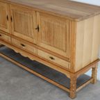 Brutalist Dressoir | Eiken | Sideboard | Jaren 60 | Deens (2) thumbnail 2