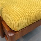 Fauteuil Farstrup Møbler Nieuwe Stoffering Rib Okergeel thumbnail 6