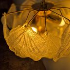 Novaresi Milaan "Frozen Leaves" Murano Glas Vintage Hanglamp thumbnail 3