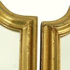 Vintage Drieluik Spiegel Bladgoud Verguld Hollywood Regency 86Cm thumbnail 5