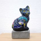 Kleurrijk Katten Beeldje Moderne Kunst thumbnail 4