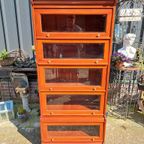 Klassieke Mahonie Vitrinekast, Boekenkast (globe Wernicke thumbnail 2