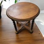 Vintage Houten Pied De Stal / Bijzettafel / Plantentafel thumbnail 3
