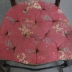 Set Van 4 Unieke En Sierlijke Antieke Franse Napoleon 3 Stoeltjes Ingelegd Met Parelmoer thumbnail 7
