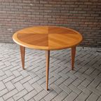 Vintage Ronde Tafel Teakhouten Tafel thumbnail 8