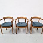 3X Henning Jensen & Torben Valeur Munch Møbler M40 Stoelen thumbnail 9
