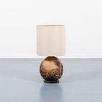 Vintage Danish Ceramic Relief Table Lamp / Tafellamp, 1960’s thumbnail 2