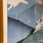 Combloux Mont Blanc, Vintage Ingelijste Poster/Prent thumbnail 3