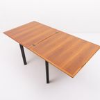 Vintage Italian Design Foldable Walnut Dining Table / Opvouwbare Eettafel From 1980’s thumbnail 4