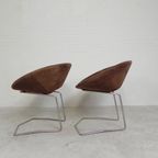 Set Van 2 Designstoelen In De Stijl Van Artifort, Leolux, Pierre Paulin thumbnail 9
