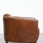 Karaktervolle En Unieke Bruine Aviator Design Fauteuil Gemaakt Van Rundleer thumbnail 4