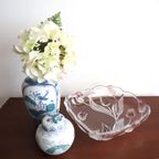 Vintage Stijlvole Schaal Walther Glas Tulpen, Duitsland Jaren '70/'80 thumbnail 5